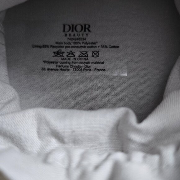 NEW Christian Dior Jewelry Travel Case Round Toile de Jouy Mini Zip Pouch Perfum - Picture 6 of 6